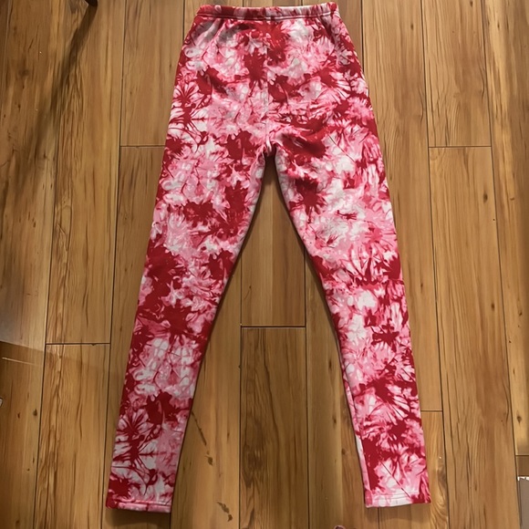 Just Cozy pink fleece lined leggings - Picture 4 of 4